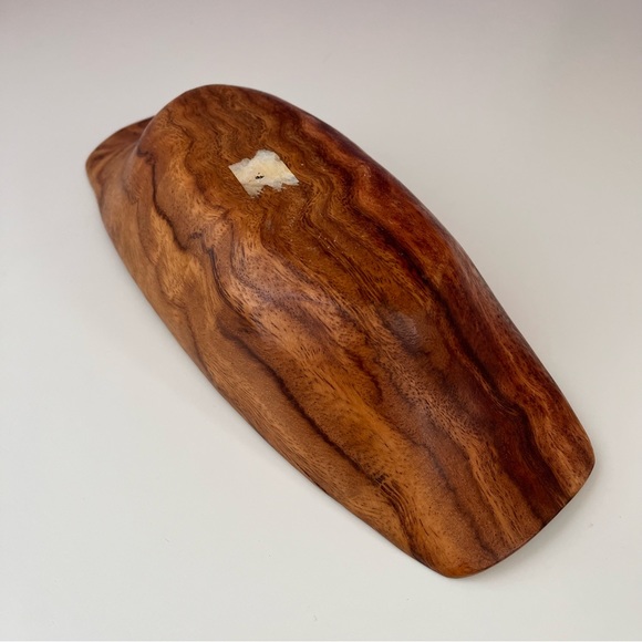 Mid century modern vintage gorgeous wooden bowl— hold in style! Serving - Picture 4 of 6